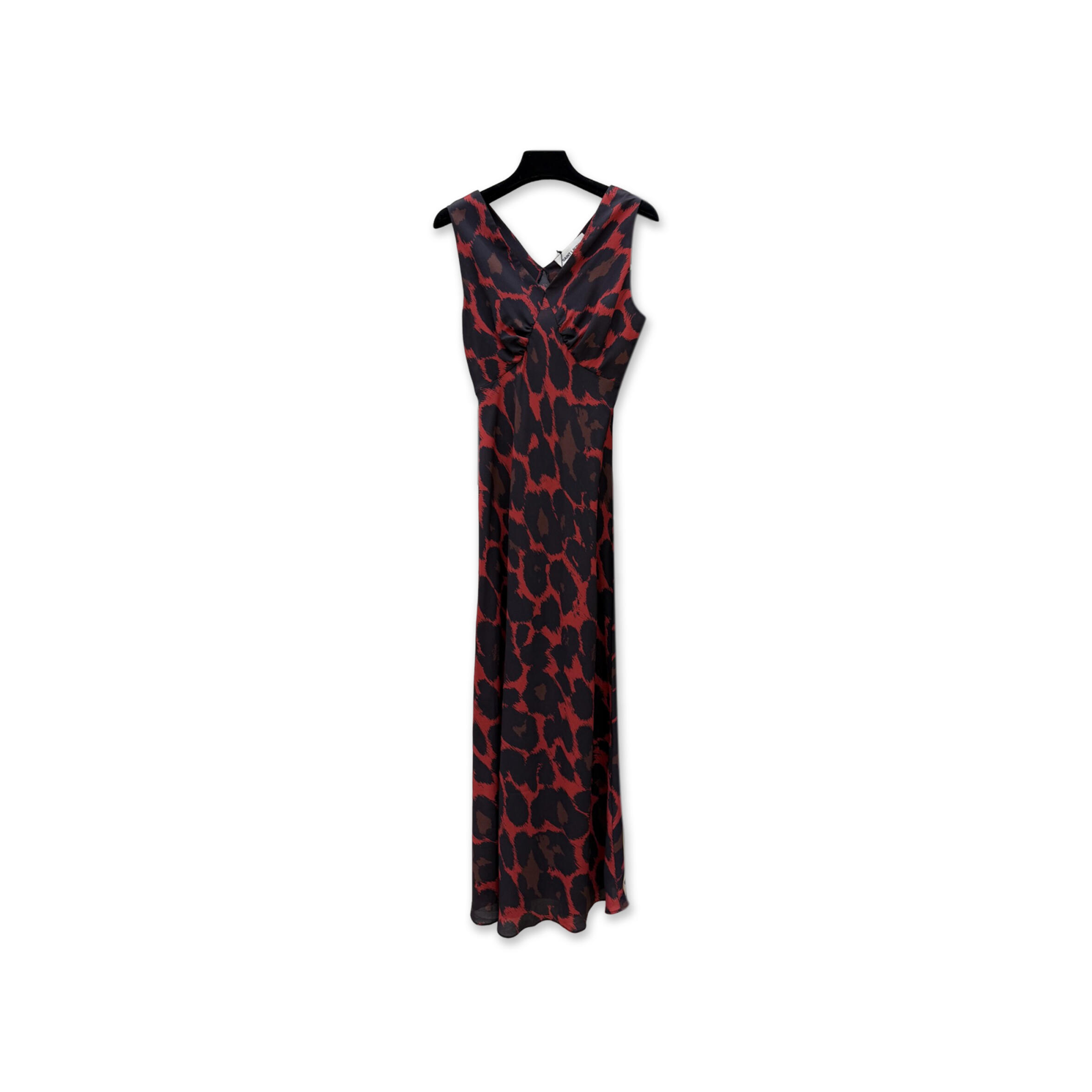 YSL V-NECK LONG DRESS